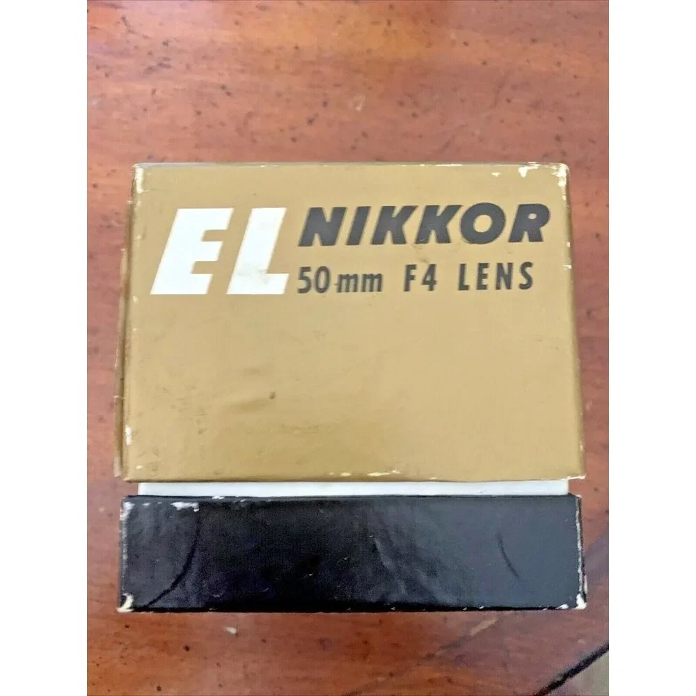 Nikon EL Nikkor 50mm f4 Enlarger Lens From Japan w/ Bubble Case 1960’s Darkroom